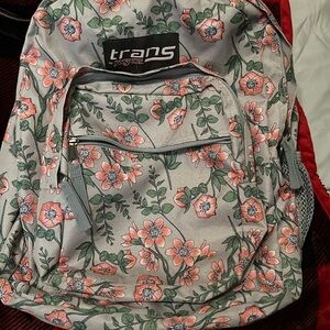 Floral backpack, padded straps